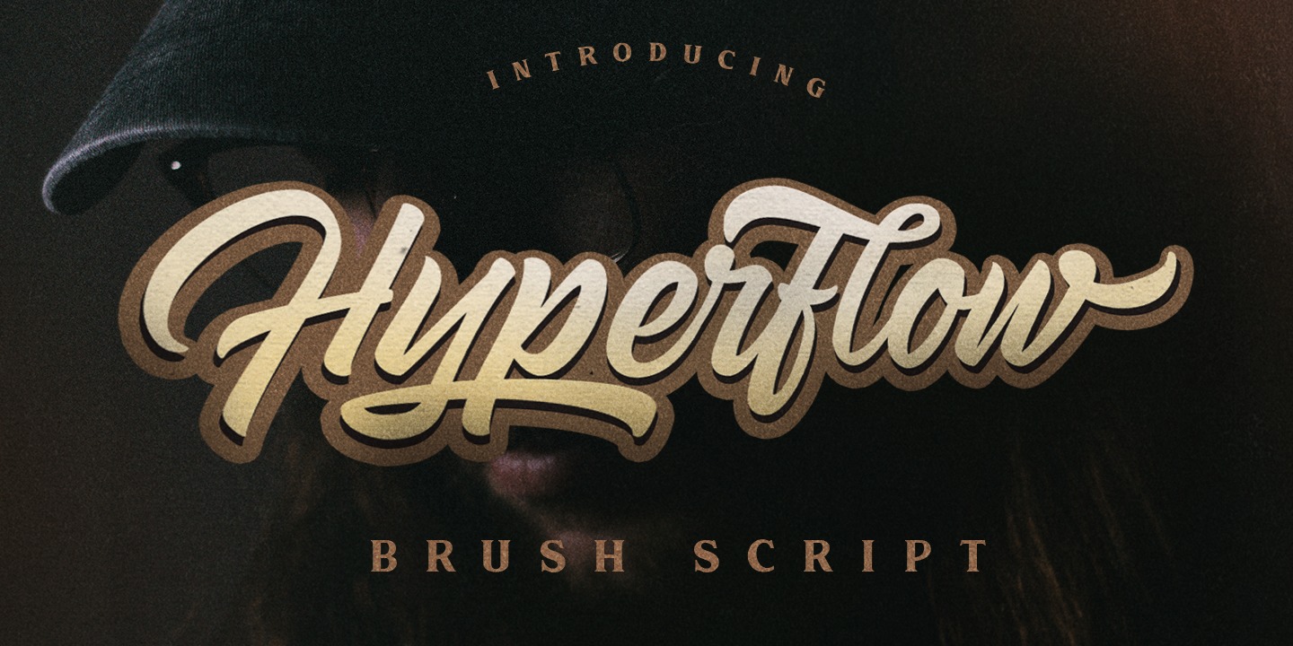 Hyperflow Extrude Shadow Font preview
